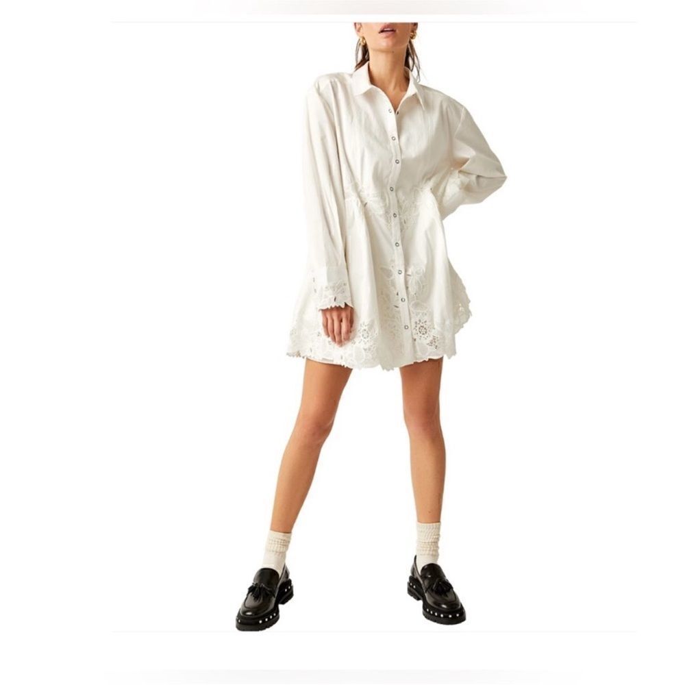 Free People Women's Constance Long
Sleeve Mini Dress size Medium NWOT